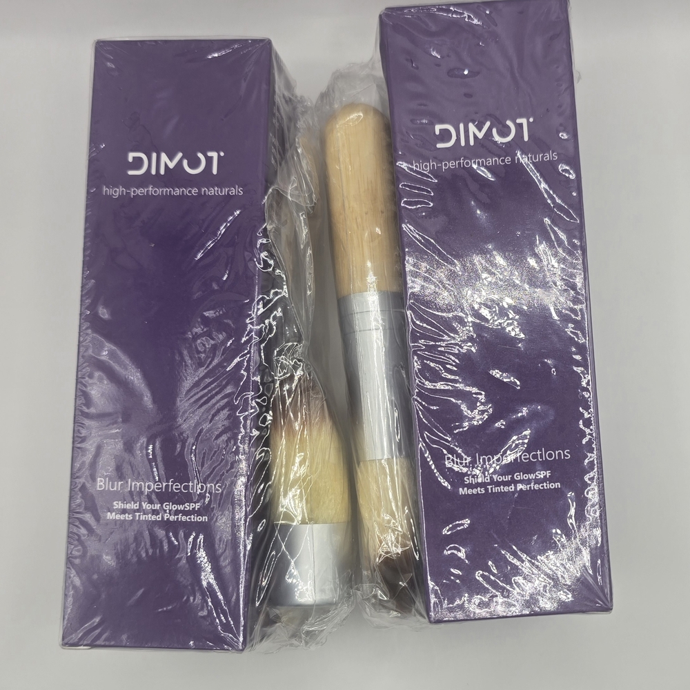 LOT OF 2 DIMOT BB CREAM MEDIUM WITH MAKE UP BRUSHES